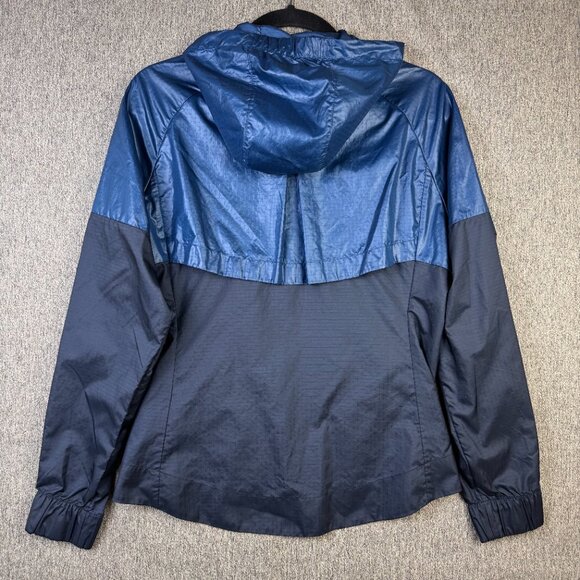 Nike Windrunner Windbreaker Vented Jacket Blue Full Zip Hooded Womens Sz S READ - Picture 2 of 7